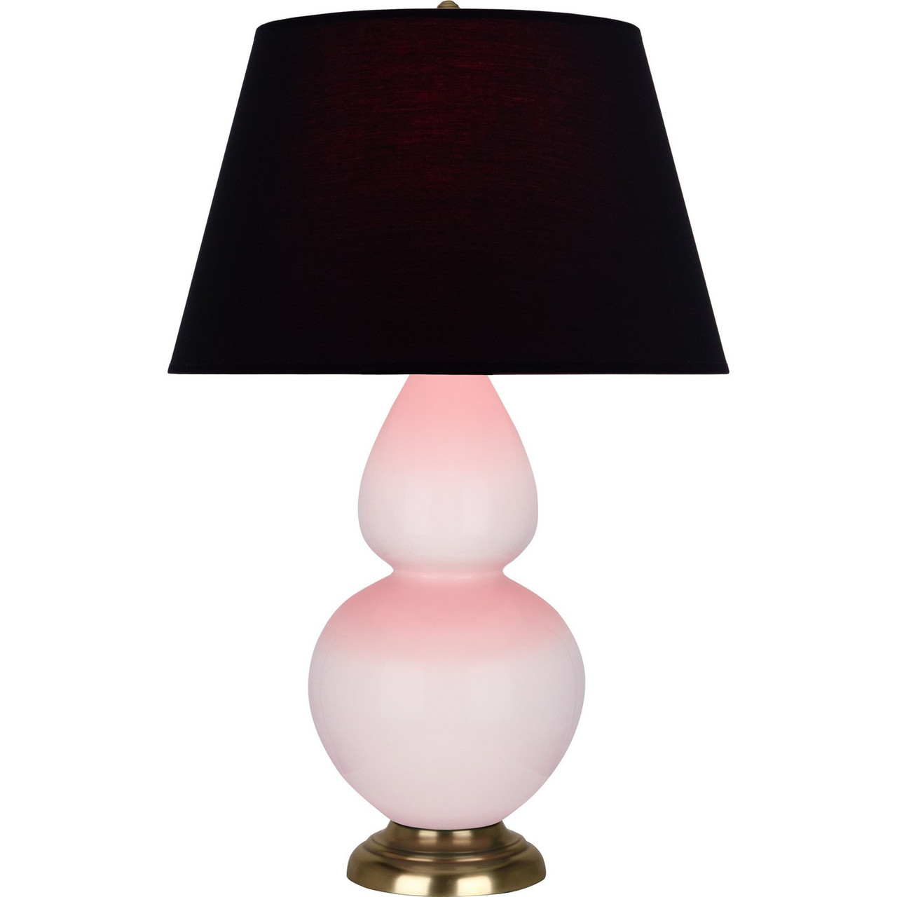 Double Gourd One Light Table Lamp in Rose Water Glazed Ceramic w/Antique Natural Brass (165|RW20K)