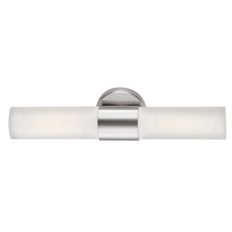 Aqueous Two Light Wall Fixture in Brushed Steel (18|20442-BS/OPL)