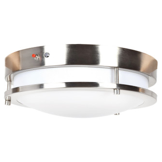 Solero LED Flush Mount in Brushed Steel (18|20464LEDEM-BS/ACR)