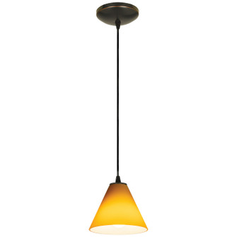 Martini One Light Pendant in Oil Rubbed Bronze (18|28004-1C-ORB/AMB)
