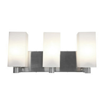 Archi Three Light Vanity in Brushed Steel (18|50177-BS/OPL)