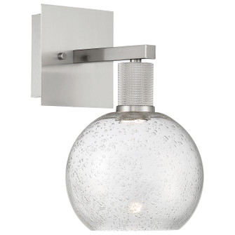 Port Nine Burgundy LED Wall Sconce in Brushed Steel (18|63145LEDD-BS/SDG)