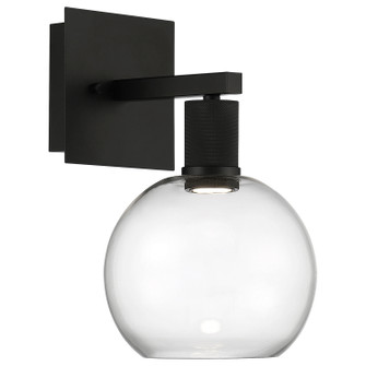 Port Nine Burgundy LED Wall Sconce in Matte Black (18|63145LEDD-MBL/CLR)