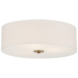 Mid Town LED Flush Mount in Antique Brushed Brass (18|64063LEDDLP-ABB/WH)