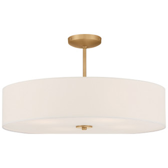 Mid Town LED Pendant or Semi-Flush in Antique Brushed Brass (18|64066LEDDLP-ABB/WH)