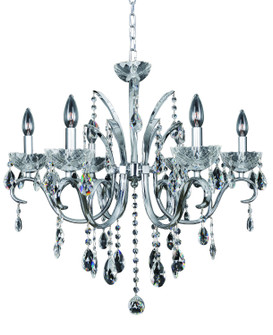 Catalani Six Light Chandelier in Chrome (238|023854-010-FR001)