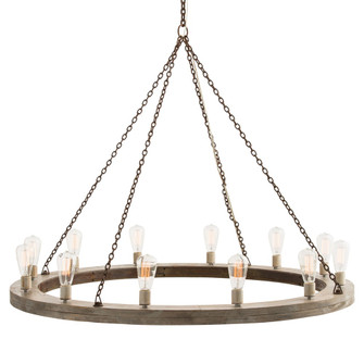 Geoffrey 12 Light Chandelier in Gray (314|84174)