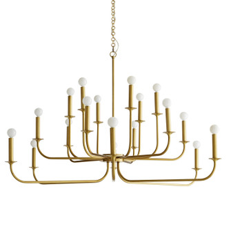 Breck 18 Light Chandelier in Antique Brass (314|89105)