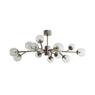 Dallas 12 Light Chandelier in Brown Nickel (314|89406)