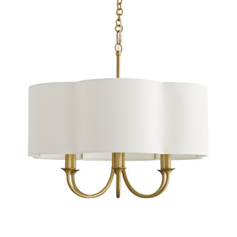 Rittenhouse Six Light Chandelier in Antique Brass (314|89562)