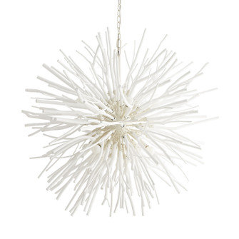 Finch Eight Light Chandelier in White Wash (314|89564)