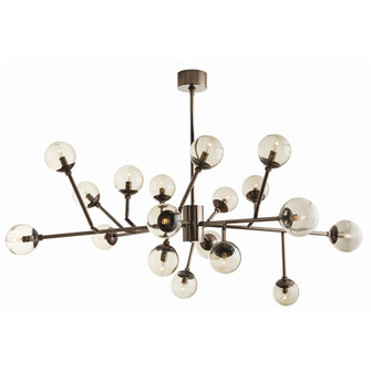 Dallas 18 Light Chandelier in Brown Nickel (314|89981)