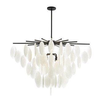 Tiffany Eight Light Chandelier in Blackened (314|DJ89000)