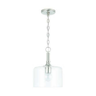 Carter One Light Pendant in Brushed Nickel (65|339311BN)