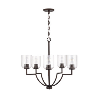 Carter Five Light Chandelier in Bronze (65|439351BZ-500)