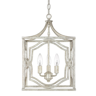 Blakely Three Light Foyer Pendant in Antique Silver (65|9481AS)