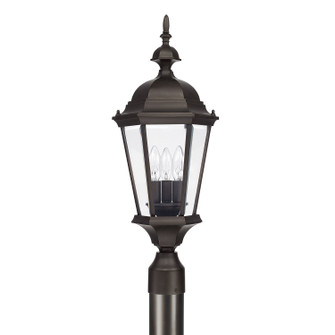 Carriage House Three Light Outdoor Post Lantern in Old Bronze (65|9725OB)