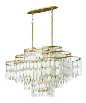 Dolce 12 Light Linear Pendant in Champagne Leaf (68|109-512)