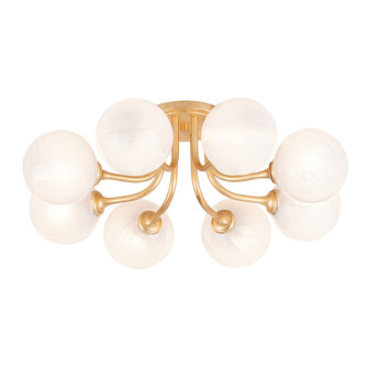 Onyx LED Semi Flush Mount in Vintage Gold Leaf (68|332-08-VGL)