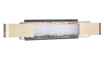 Harmony LED Vanity in Flat Black/Satin Brass (46|11924FBSB-LED)