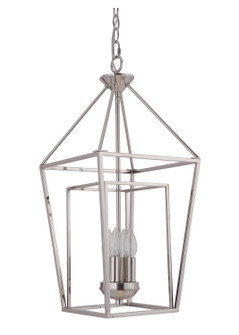 Hudson Four Light Foyer Pendant in Polished Nickel (46|45834-PLN)