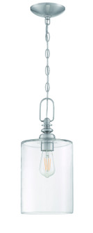 Dardyn One Light Mini Pendant in Brushed Polished Nickel (46|49891-BNK-C)