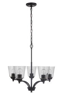 Tyler Five Light Chandelier in Flat Black (46|50225-FB)