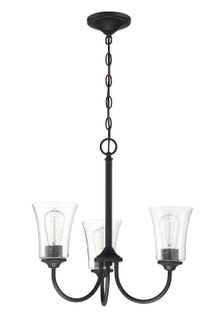 Gwyneth Three Light Chandelier in Flat Black (46|50423-FB)