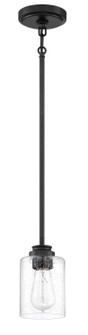 Bolden One Light Mini Pendant in Flat Black (46|50591-FB)