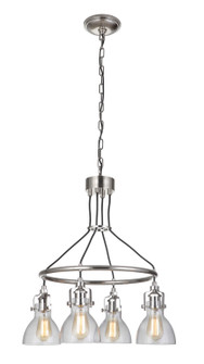 State House Four Light Chandelier in Polished Nickel (46|51224-PLN)