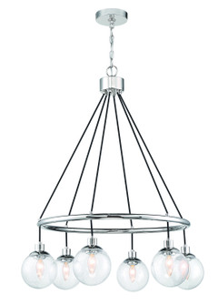 Que Six Light Chandelier in Chrome (46|53326-CH)