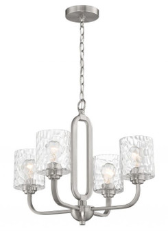 Collins Four Light Chandelier in Brushed Polished Nickel (46|54224-BNK)