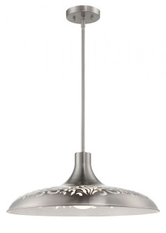 One Light Pendant in Brushed Polished Nickel (46|P965BNK1)