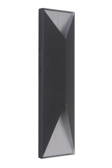 Peak LED Outdoor Pocket Sconce in Textured Black / Brushed Aluminum (46|Z3422-TBBA-LED)
