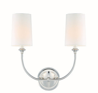 Sylvan Two Light Wall Sconce in Polished Nickel (60|2242-PN)