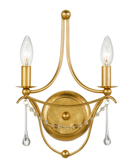 Metro Two Light Wall Sconce in Antique Gold (60|422-GA)
