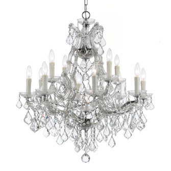 Maria Theresa 13 Light Chandelier in Polished Chrome (60|4412-CH-CL-SAQ)