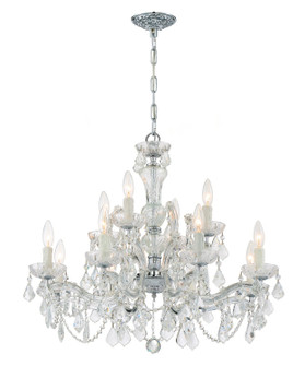 Maria Theresa 12 Light Chandelier in Polished Chrome (60|4479-CH-CL-I)