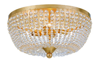 Rylee Four Light Flush Mount in Antique Gold (60|605-GA)