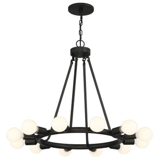 Dakota 12 Light Chandelier in Black (60|9045-BK)