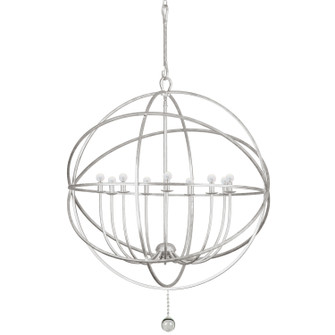 Solaris Nine Light Chandelier in Olde Silver (60|9229-OS)