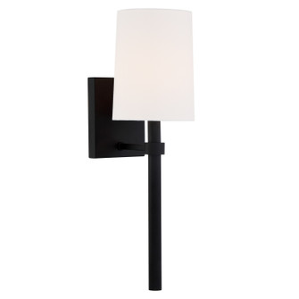 Bromley One Light Wall Sconce in Black Forged (60|BRO-451-BF)