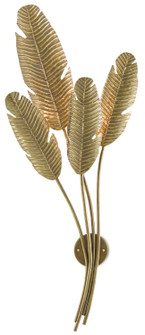 Tropical Four Light Wall Sconce in Vintage Brass (142|5000-0128)