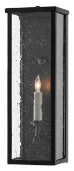 Tanzy One Light Wall Sconce in Midnight Black/Clear Seeded (142|5500-0037)