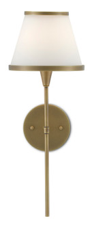 Brimsley Collection One Light Wall Sconce in Antique Brass/Opaque Glass (142|5800-0001)