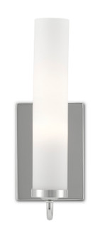 Bagno One Light Wall Sconce in Polished Nickel/Opaque Glass (142|5800-0011)
