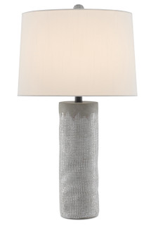 Perla One Light Table Lamp in Concrete/White (142|6000-0487)