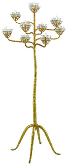 Agave Americana Nine Light Floor Candelabra in Clear/Dark Contemporary Gold Leaf (142|8000-0045)