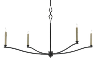 Knole Four Light Chandelier in French Black (142|9000-0176)