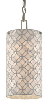 Ellison One Light Pendant in Natural/Antique Silver Leaf (142|9000-0490)